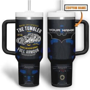 Custom Name Batman Vehicle Service Manual Tumbler