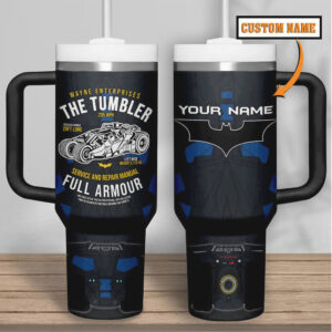 Custom Name Batman Vehicle Service Manual Tumbler