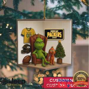 Custom Name & Number Green Bay Packers Collectible Ornament Custom Name & Number Green Bay Packers Collectible Ornament