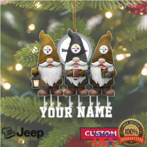 Custom Pittsburgh Steelers Fan Gnome Ornament