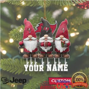 Custom Vikings Football Fan Gnome Holiday Ornaments