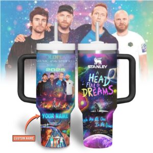 Customizable Coldplay 'Music of the Spher' 2025 Stanley Tumbler