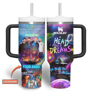 Customizable Coldplay 'Music of the Spher' 2025 Stanley Tumbler