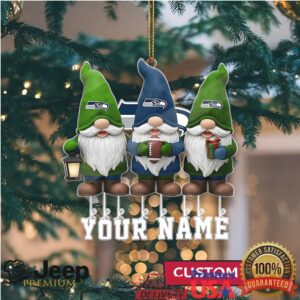 Customizable Gnomes Football Team Christmas Ornament with Names