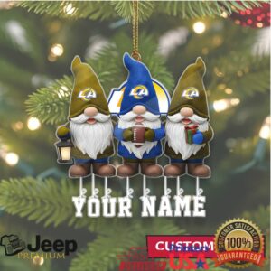 Customizable LA Rams Football Fan Ornaments