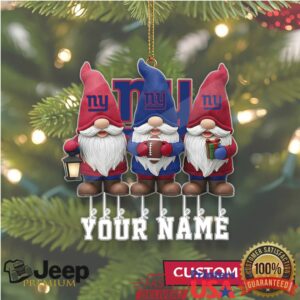 Customizable NY Giants Gnome Ornament