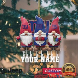 Customizable NY Giants Gnome Ornament