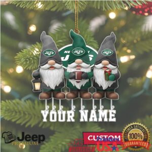 Customizable New York Jets Gnome Ornament