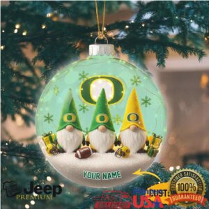 Customizable Oregon Ducks Gnome Christmas Ornament