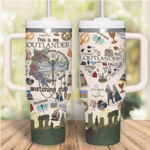 Dinna Fash, Sassenach Outlander Travel Tumbler