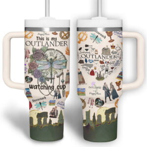 Dinna Fash, Sassenach Outlander Travel Tumbler