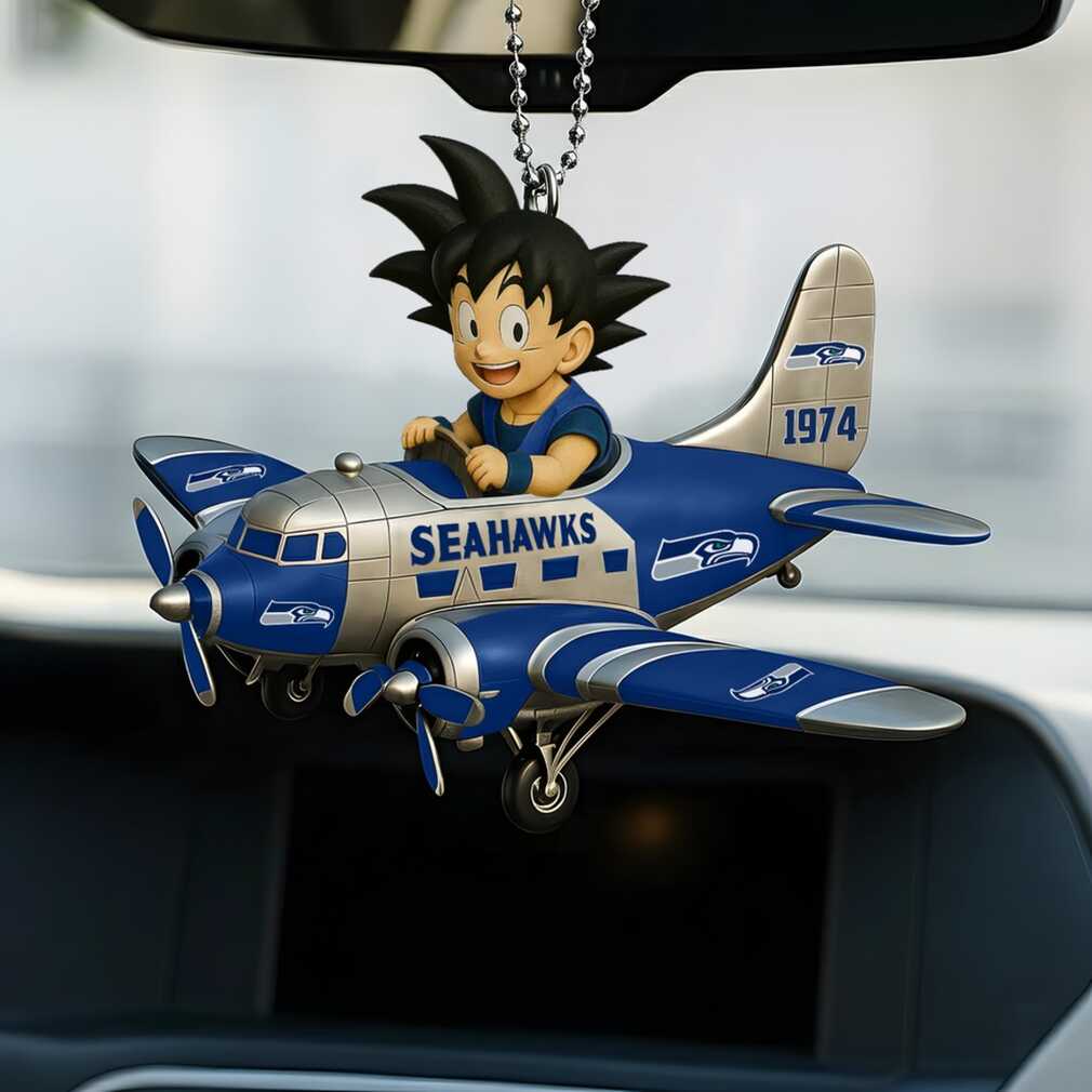 Dragon Ball Z Goku Seattle Seahawks NFL Car Accessory Ornament Dragon Ball Z Goku Seattle Seahawks NFL Car Accessory Ornament