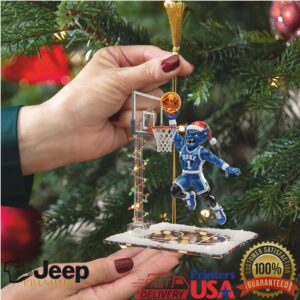 Duke Blue Devils Basketball Christmas Ornament
