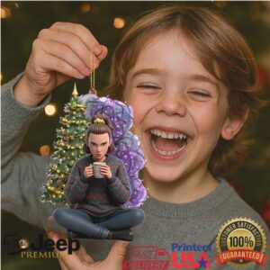 Eleven from Stranger Things Christmas ornament