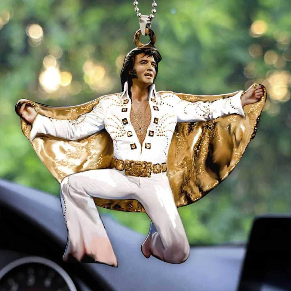 Elvis Presley Adonis White Jumpsuit Ornament Elvis Presley Adonis White Jumpsuit Ornament