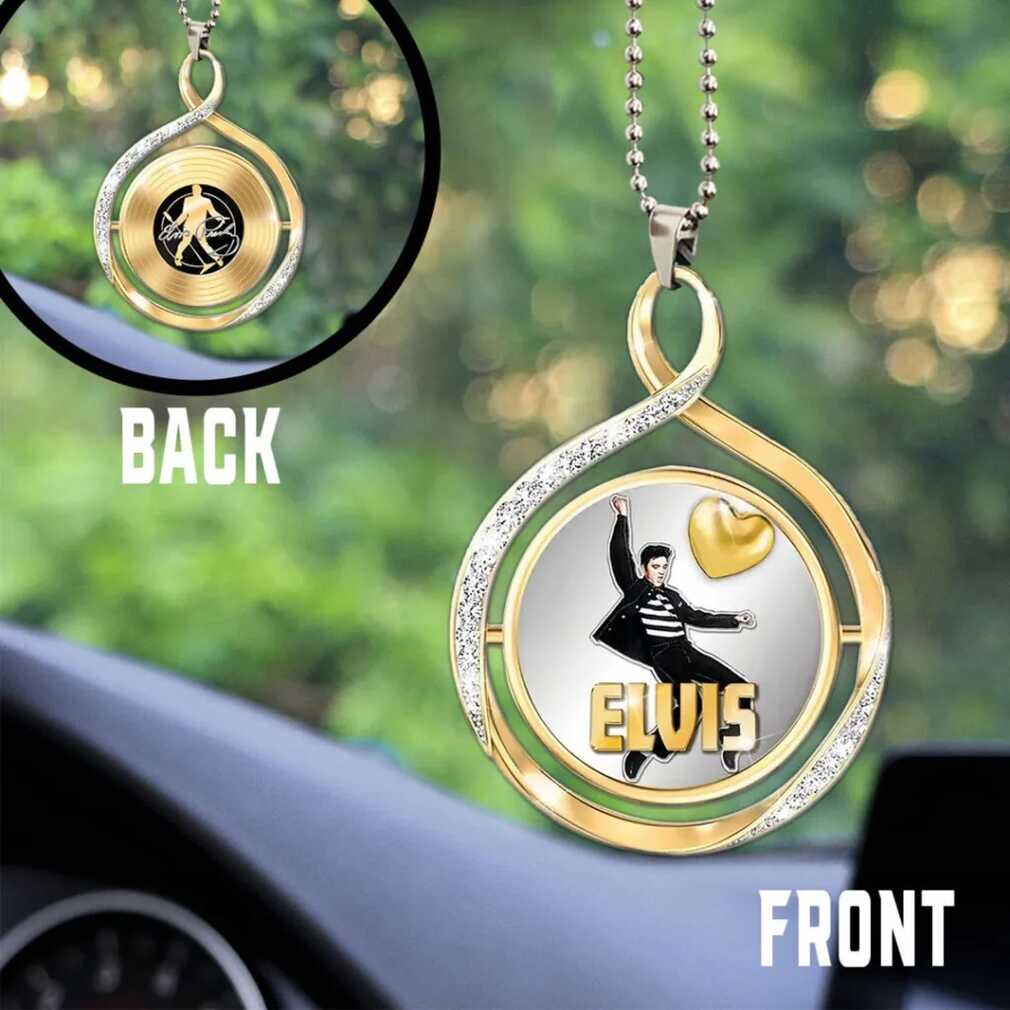 Elvis Presley Double Sided Spinning Ornament Elvis Presley Double Sided Spinning Ornament