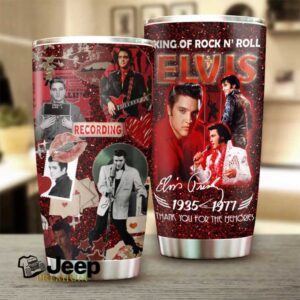 Elvis Presley King of Rock ‘n’ Roll Tumbler