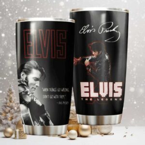 Elvis Presley Long Live Rock N Roll Tumbler
