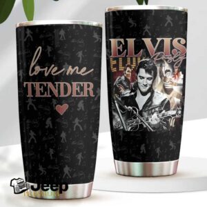 Elvis Presley Love Me Tender Stainless Steel Tumbler