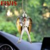 Elvis Presley Rock Roll Guitar with Wings Ornament Elvis Presley Rock Roll Guitar with Wings Ornament