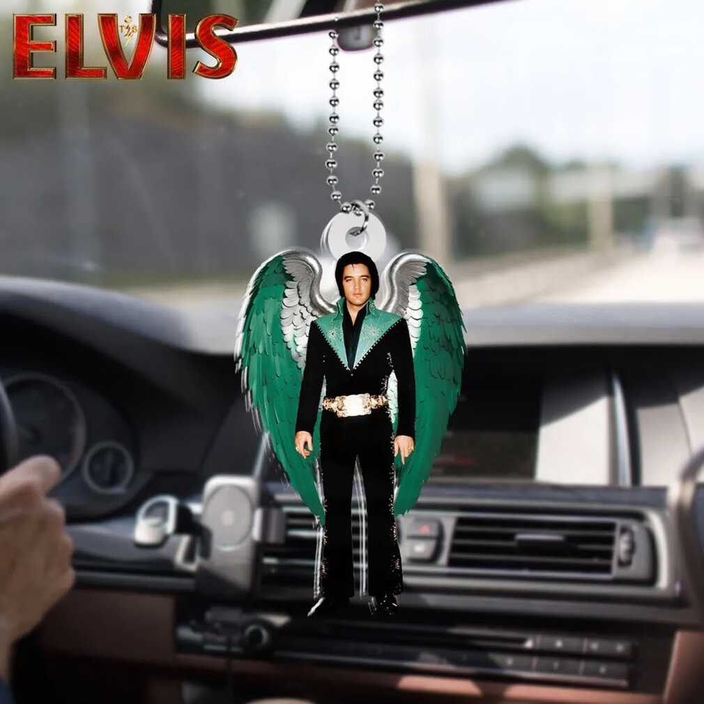 Elvis Presley Rock Angel Custom Acrylic Car Ornament Elvis Presley Rock Angel Custom Acrylic Car Ornament