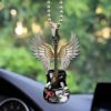 Elvis & Jesus Car Rearview Mirror Hanging Ornament Elvis & Jesus Car Rearview Mirror Hanging Ornament