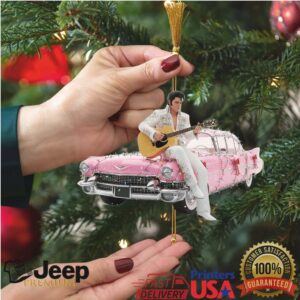 Elvis Presley's Pink Cadillac Christmas Ornament