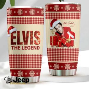 Festive Elvis Presley Insulated Tumbler