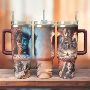 Fire and Ash Movie Themed Tumblers