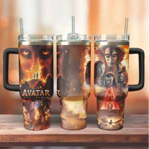 Fire and Ash themed tumblers