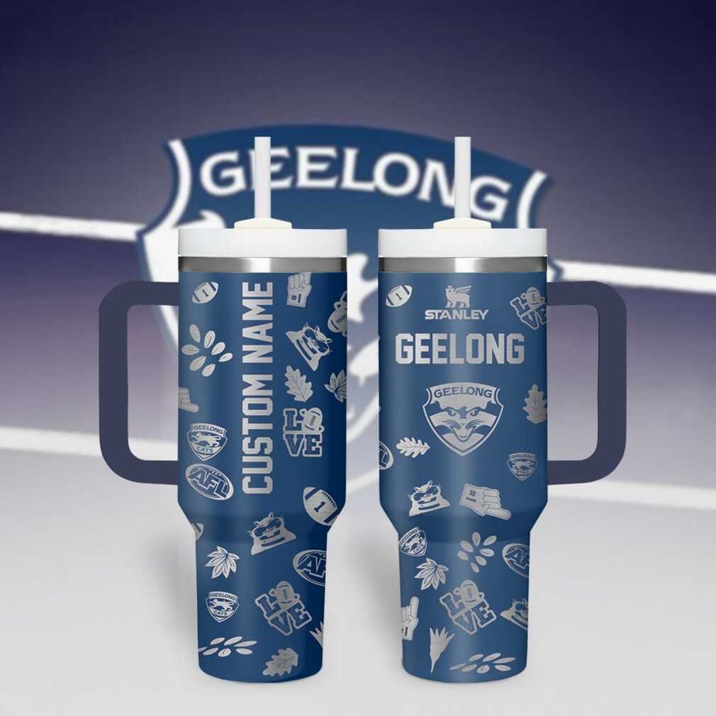 Geelong Cats AFL Custom Name 40oz Tumbler Geelong Cats AFL Custom Name 40oz Tumbler