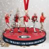 Kansas City Chiefs Festive Football Christmas Ornament Kansas City Chiefs Festive Football Christmas Ornament