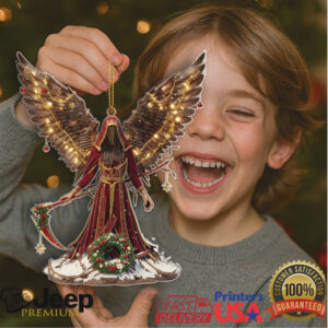 Gothic Angel LED Christmas Ornament