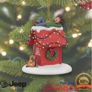 Hallmark Peanuts Snoopy on Decorated Dog House Christmas Ornament