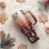 Festive Peanuts Snoopy Christmas Tumbler with Handle and Straw Festive Peanuts Snoopy Christmas Tumbler with Handle and Straw