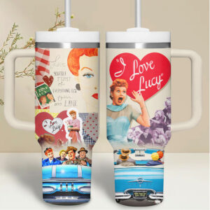 I Love Lucy Show Sublimated 40oz Quencher Tumbler