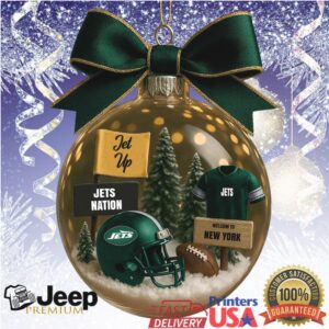 Jets Nation Welcome to New York Christmas Ornament