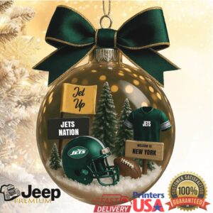 Jets Nation Welcome to New York Christmas Ornament