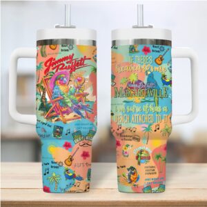 Jimmy Buffett Margaritaville 40oz Insulated Tumbler with Handle