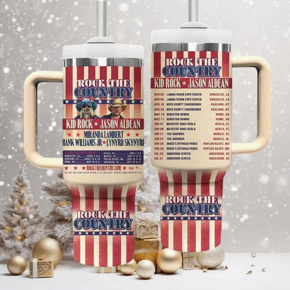 Kid Rock & Jason Aldean Rock the Country Tumbler Kid Rock & Jason Aldean Rock the Country Tumbler