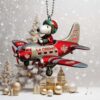 Kansas City Chiefs Rick Sanchez Vintage Biplane Christmas Ornament Kansas City Chiefs Rick Sanchez Vintage Biplane Christmas Ornament