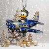 Los Angeles Chargers Winnie the Pooh Airplane Christmas Ornament Los Angeles Chargers Winnie the Pooh Airplane Christmas Ornament