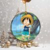 Luffy Gear 5 Sun God Nika Stained Glass Ornament Luffy Gear 5 Sun God Nika Stained Glass Ornament