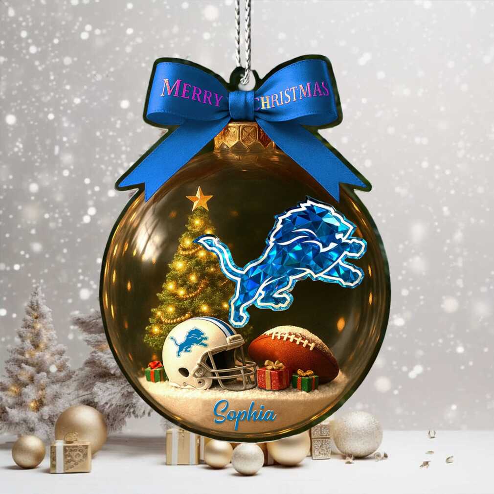 Merry Christmas Sophia Detroit Lions Football Holiday Keepsake Ornament Merry Christmas Sophia Detroit Lions Football Holiday Keepsake Ornament