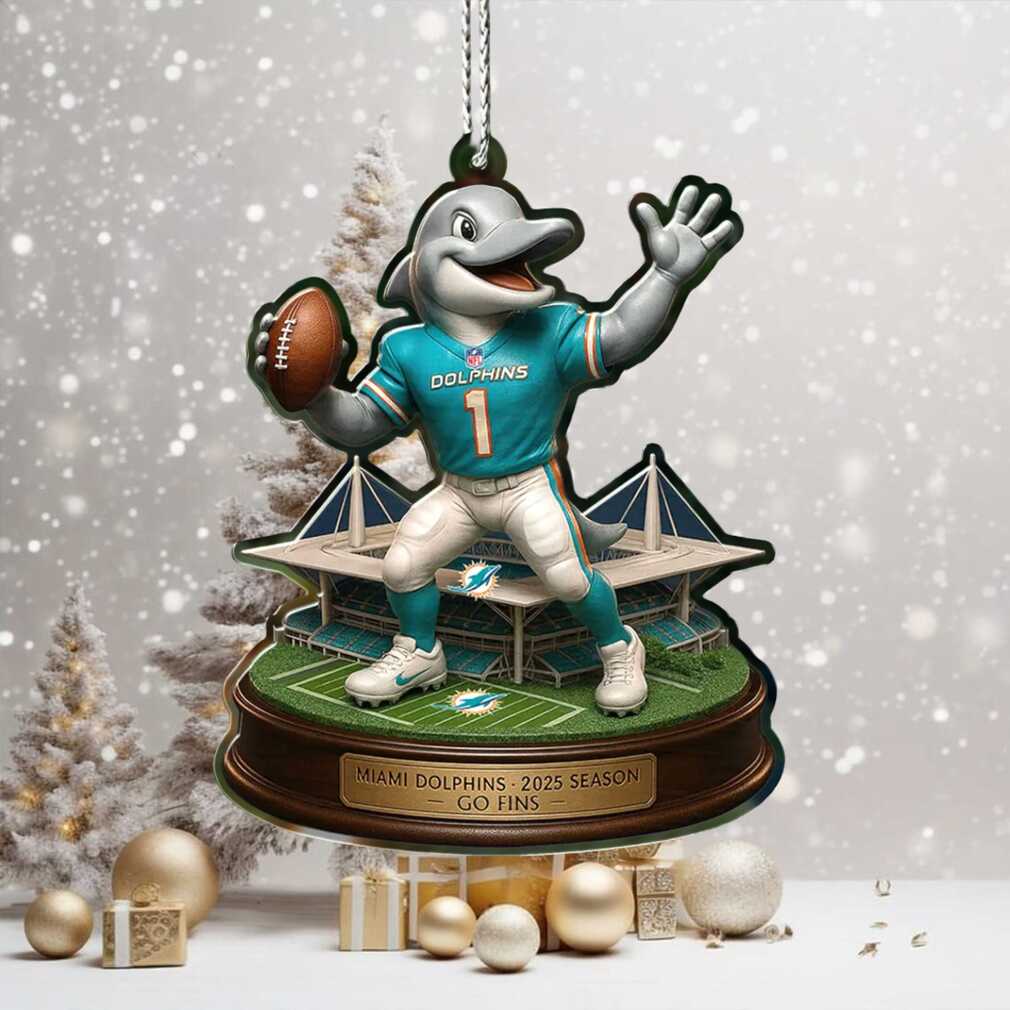 Miami Dolphins 2025 Season Christmas Ornament Miami Dolphins 2025 Season Christmas Ornament