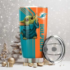 Miami Dolphins Grogu NFL Insulated Tumbler