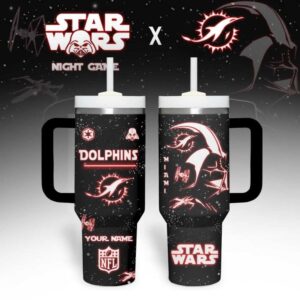 Miami Dolphins NFL x Star Wars Tumbler With Handle