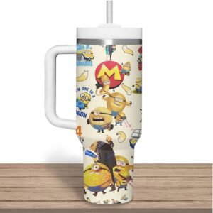 Minions Be Your Best Self Handle Tumbler