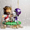 Tampa Bay Buccaneers NFL Snoopy & Jesus Christmas Ornament Tampa Bay Buccaneers NFL Snoopy & Jesus Christmas Ornament