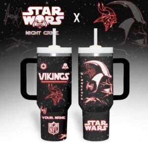 Minnesota Vikings NFL x Star Wars Tumbler With Handle